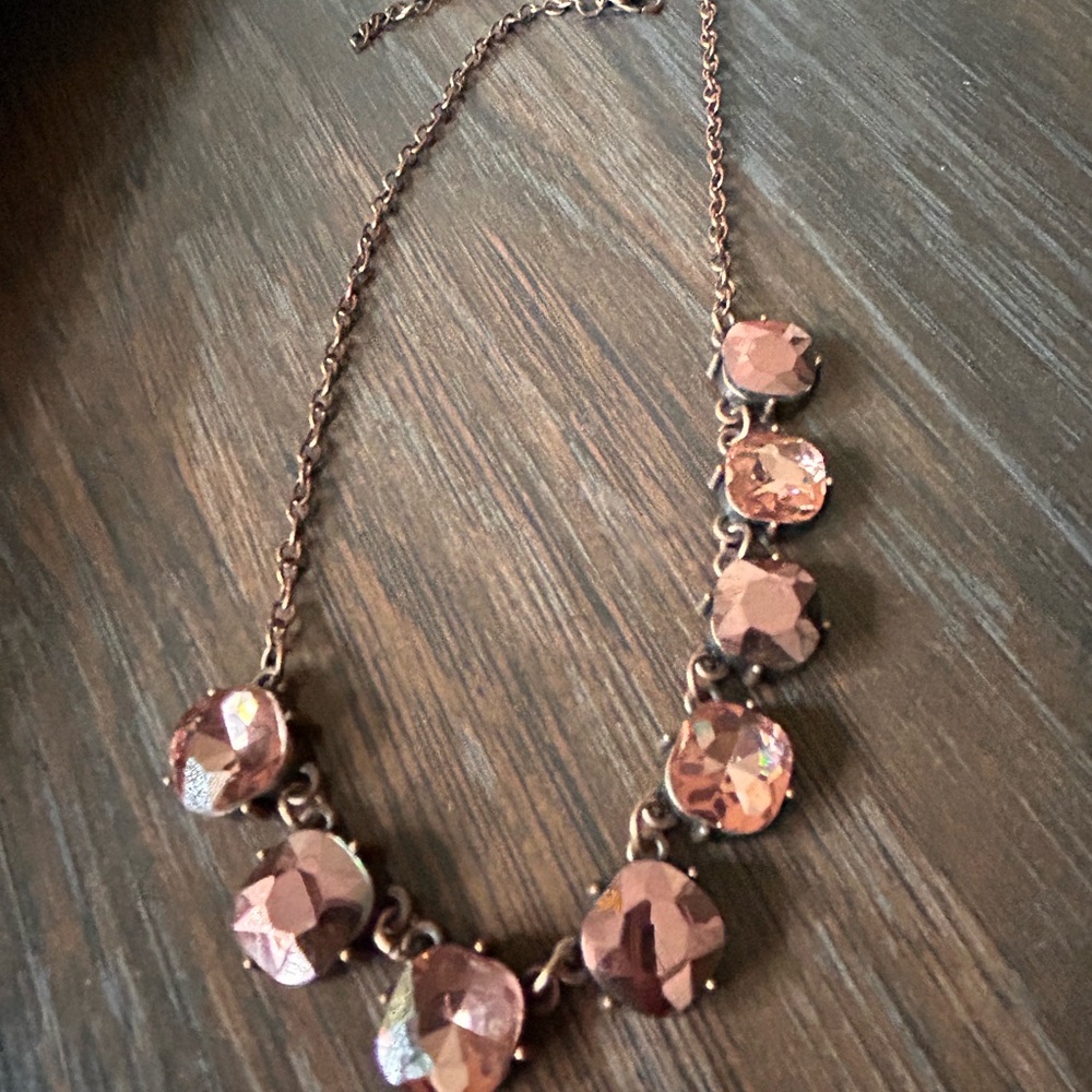 Copper crystal necklace - Picture 3 of 8